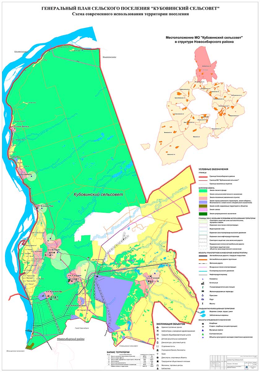 Генеральный план барышевского сельсовета новосибирского района